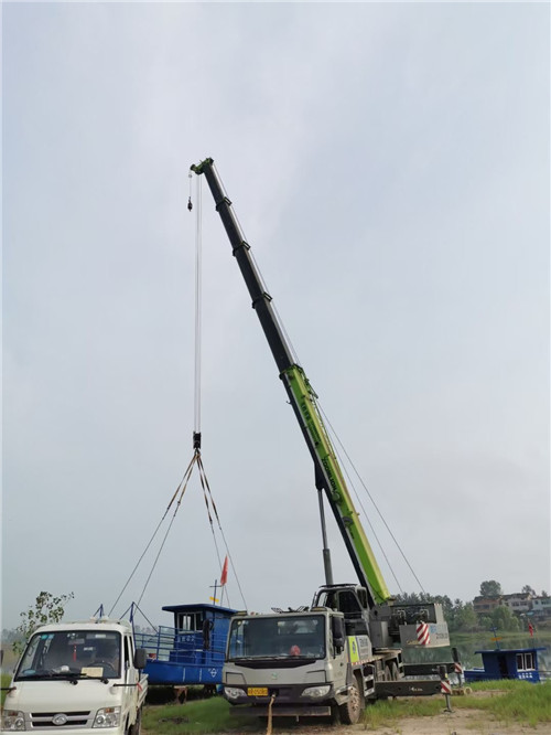英德市桥梁建设吊装案例